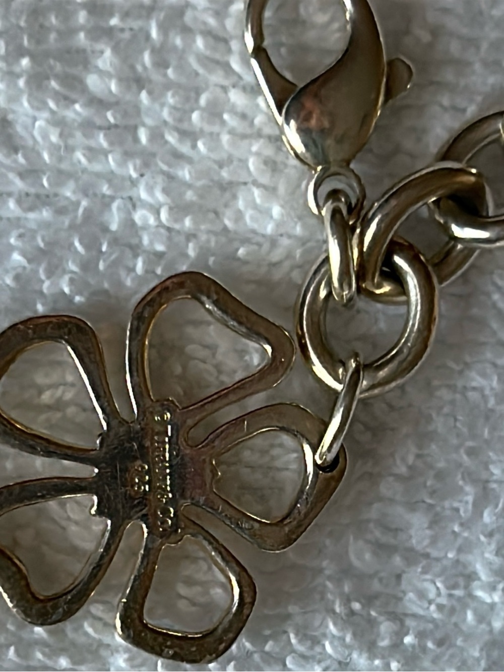 Tiffany & Co. Silver Flower Charm Bracelet - Picture 6 of 7